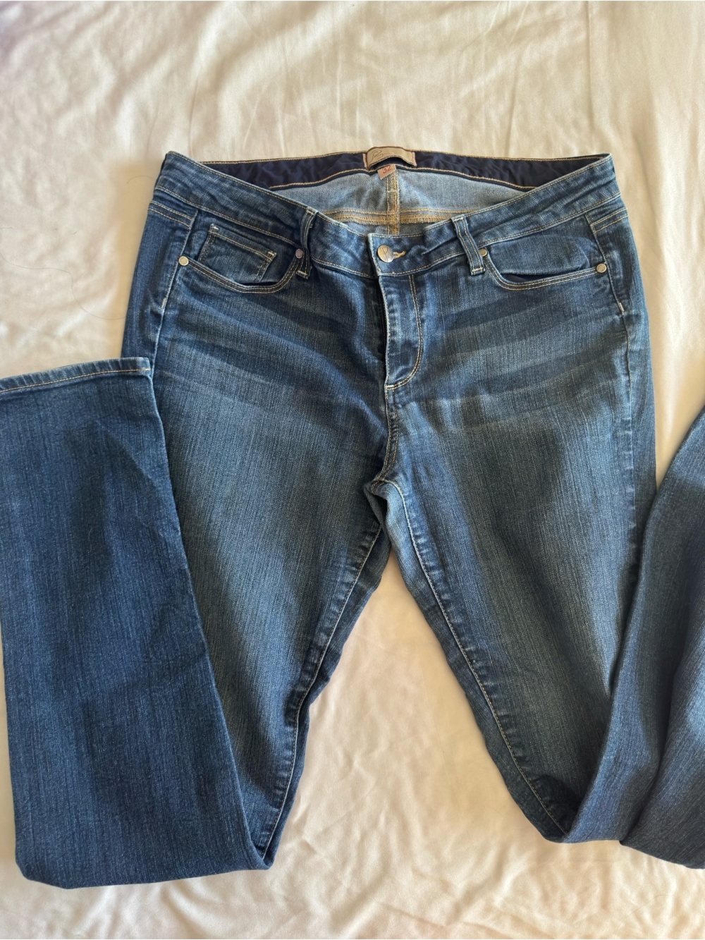 PAIGE Women's Skinny Jeans in Medium Blue Wash